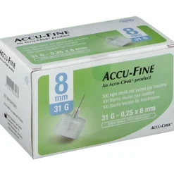 Accu-Chek Ago Accu-Fine G31 8 mm Ago per Penna Insulina 100 Pezzi