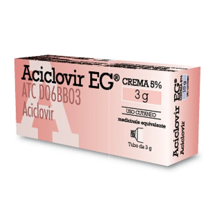 Aciclovir EG 5% Crema contro Herpes 3 grammi