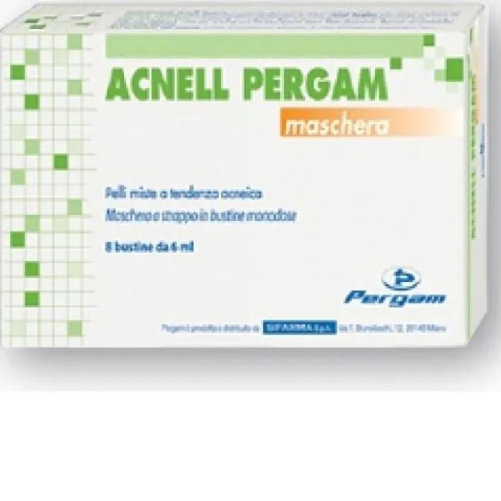 Acnell Pergam Maschera 8 Bustine - Uso Esterno