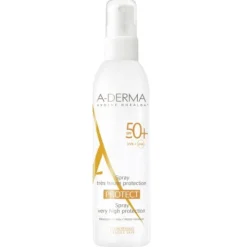 A-Derma Protect Spray Solare Corpo SPF 50+ Protezione Molto Alta 200 ml