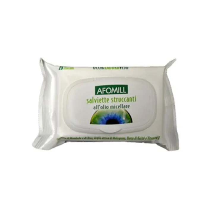 Afomill Salviettine Struccanti all'Olio Micellare 20 pezzi