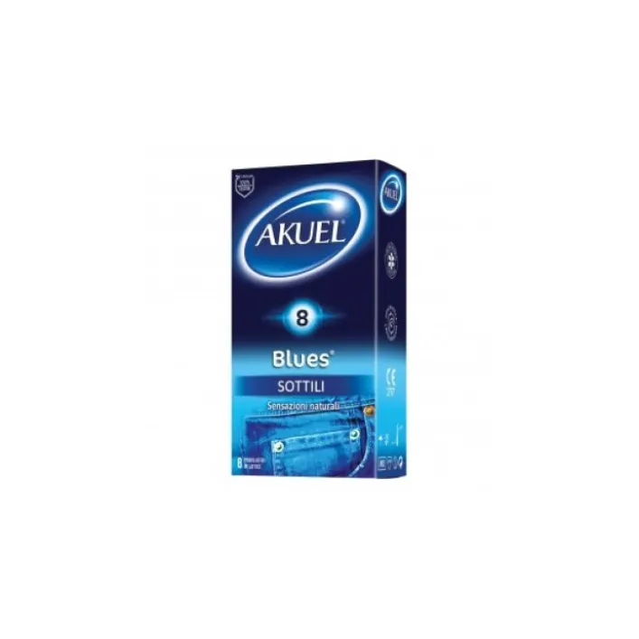 Akuel Blues Sottili 8 Profilattici