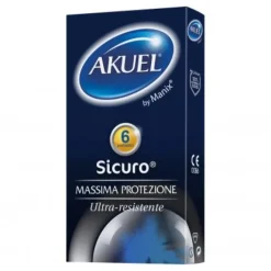 Akuel Sicuro Profilattici Massima Protezione 6 pezzi