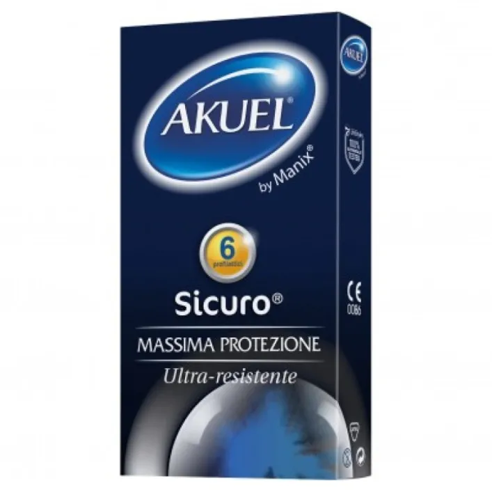 Akuel Sicuro Profilattici Massima Protezione 6 pezzi
