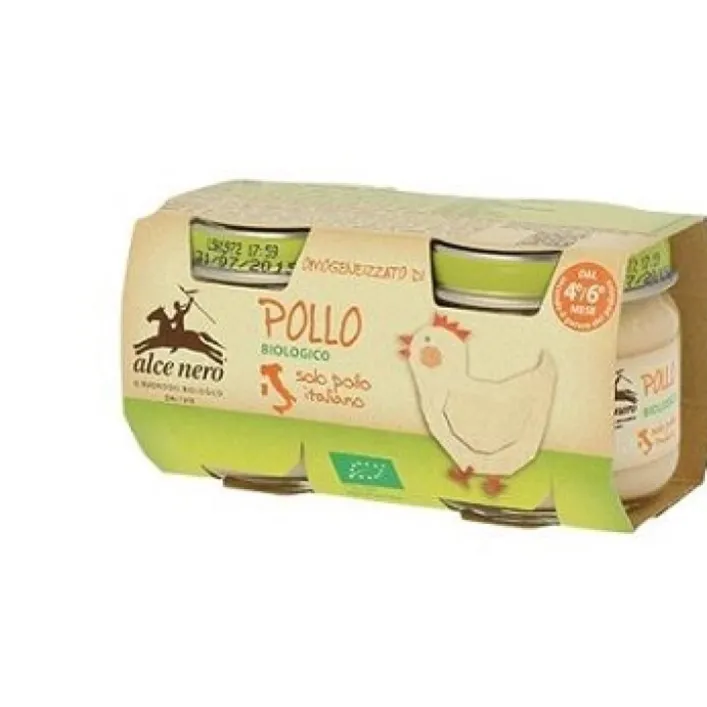 Alce Nero Omogeneizzato Pollo Bio 2 x 80 grammi