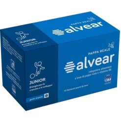 Alvear Junior con Pappa Reale Gusto Arancia 10 Flaconcini - Integratore per la Crescita