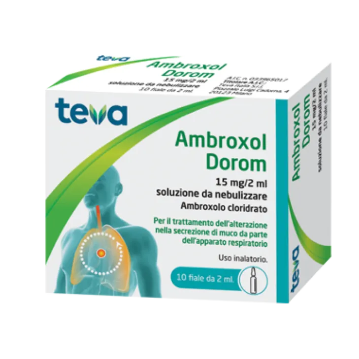 Ambroxol Dorom 15 mg/2 ml Soluzione da Nebulizzare 10 Fiale