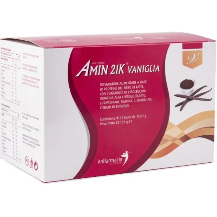 Amin 21K Vaniglia 21 Bustine - Integratore Alimentare