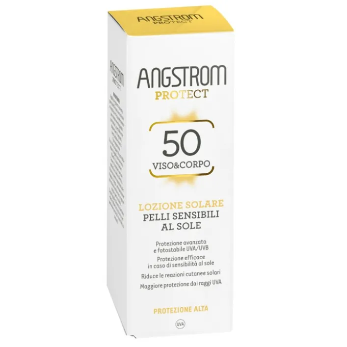 Angstrom Lozione Solare Pelli Sensibili al Sole SPF 50+ 100 ml