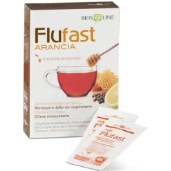 Apix Flufast Respiro 9 Bustine Gusto Miele e Arancia - Integratore Benessere Vie Respiratorie