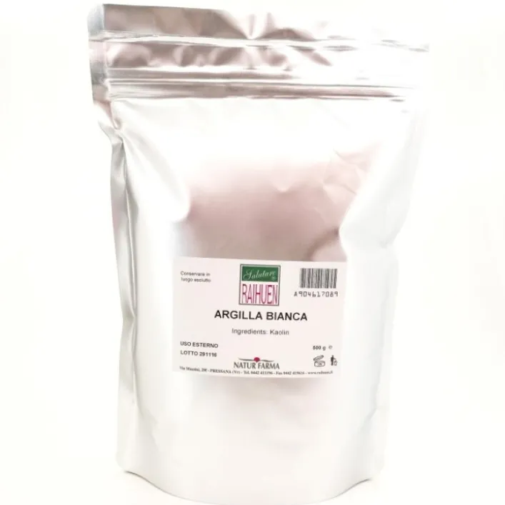 Argilla Bianca Superventilata in Polvere 500 grammi