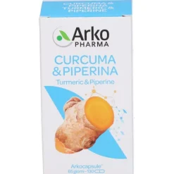 Arkocapsule Curcuma e Piperina 130 Capsule - Integratore Benessere Articolare