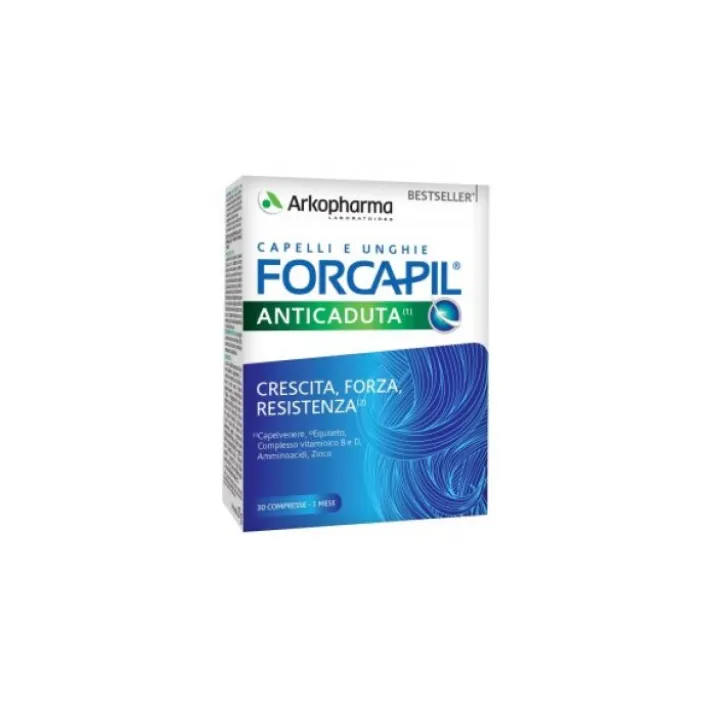 Arkopharma Forcapil Anticaduta 30 Compresse - Integratore Capelli e Unghie