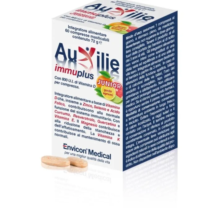 Auxilie Immuplus 30 Compresse Masticabili - Integratore Difese Immunitarie