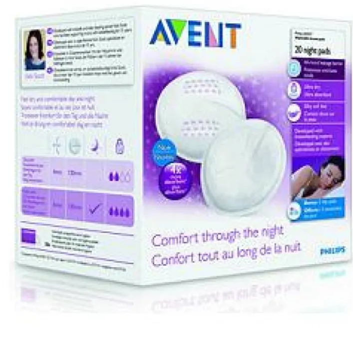 Avent Coppette Notte Assorbilatte Usa e Getta 20 Pezzi