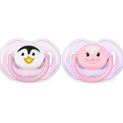 Avent Succhietto Animaletto Femmina in Silicone 0-6 Mesi 2 Pezzi