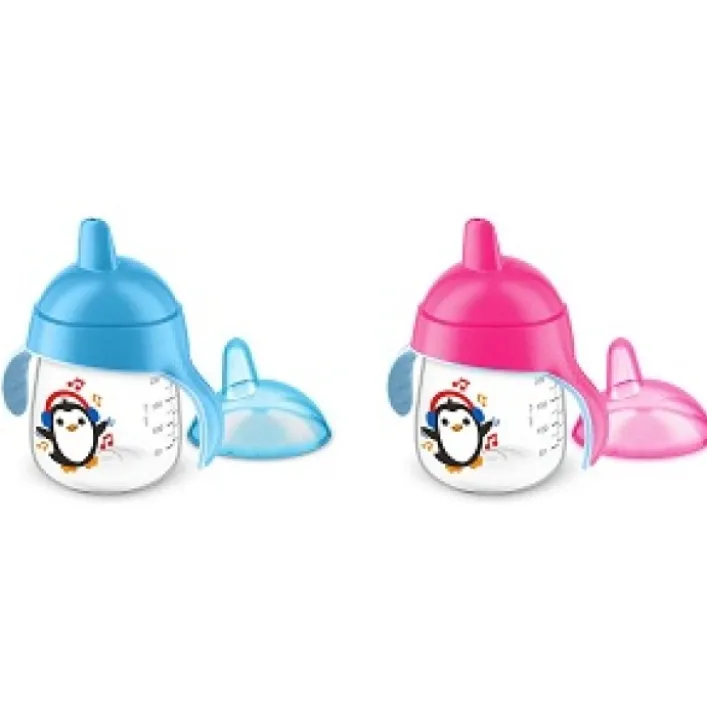 Avent Tazza Decorata con Beccuccio Azzurro 260 ml