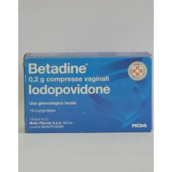 Betadine 200 mg Iodopovidone 10 Compresse Vaginali