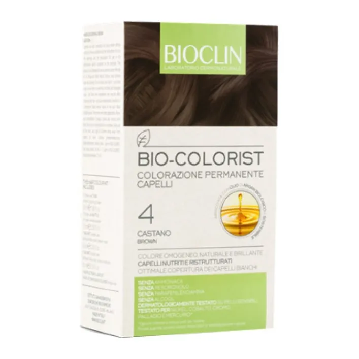 Bioclin Bio Colorist 4 Castano Tintura Naturale per Capelli