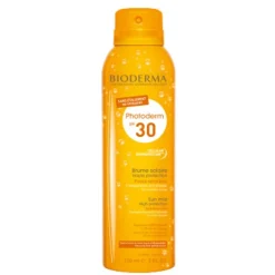 Bioderma Photoderm Bronz Brume Spray Solare Viso Corpo Trasparente SPF 30 200 ml