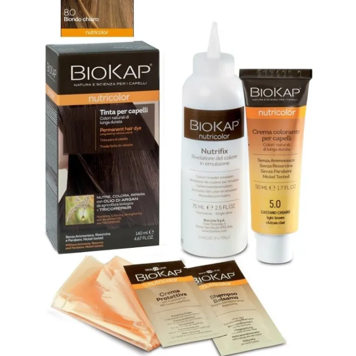 Biokap Nutricolor 8 Biondo Chiaro - Tintura per Capelli