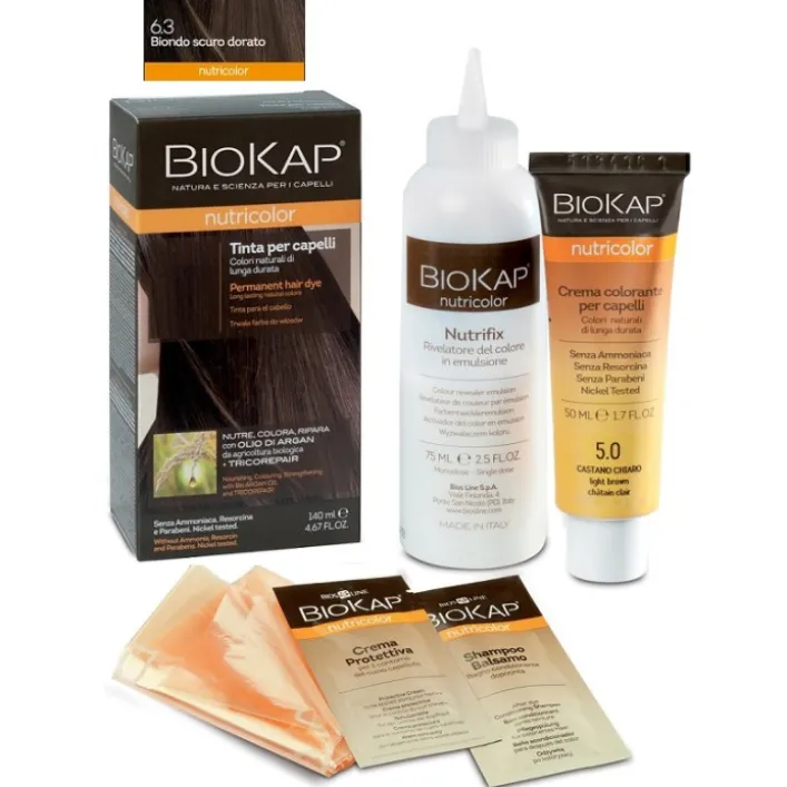 Biokap Nutricolor 6.3 Biondo Oro Scuro - Tintura per Capelli
