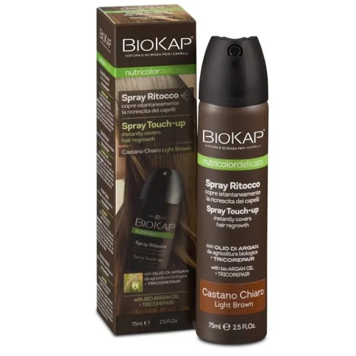 Biokap Nutricolor Spray Ritocco Castano Chiaro 75 ml
