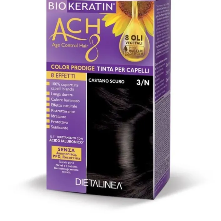 Biokeratin ACH8 Tinta Capelli 3/N Castano Scuro