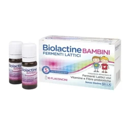 Biolactine Bambini 8 Flaconcini - Integratore Fermenti Lattici