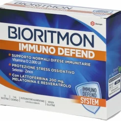 Bioritmon Immuno Defend Gusto Mandarino 12 Bustine - Integratore Difese Immunitarie