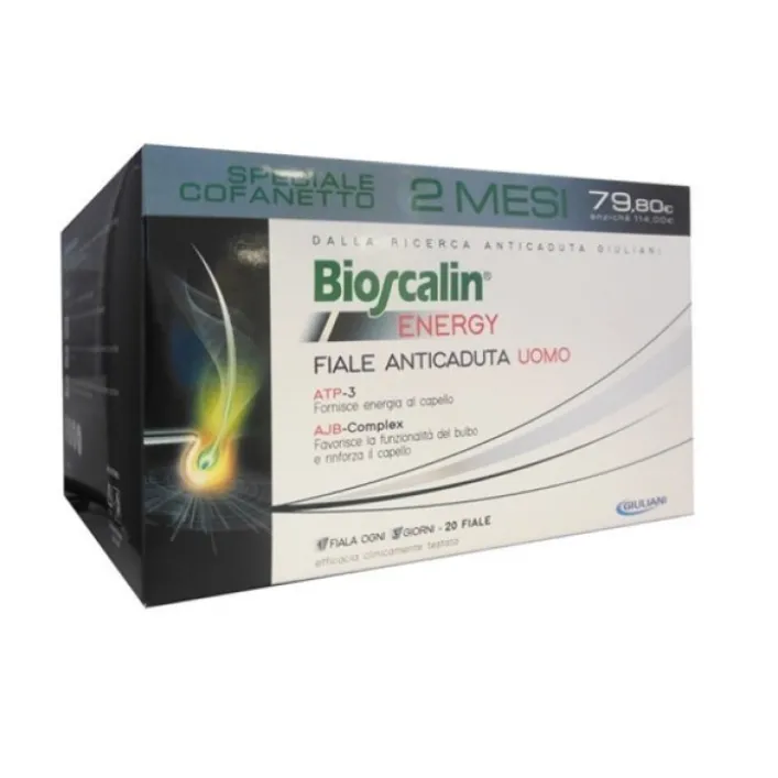 Bioscalin Energy Anticaduta Capelli Uomo 20 Fiale
