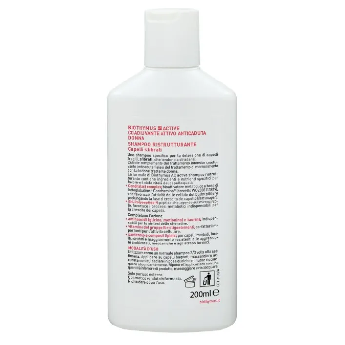 Biothymus AC Active Shampoo Donna Ristrutturante 200 ml