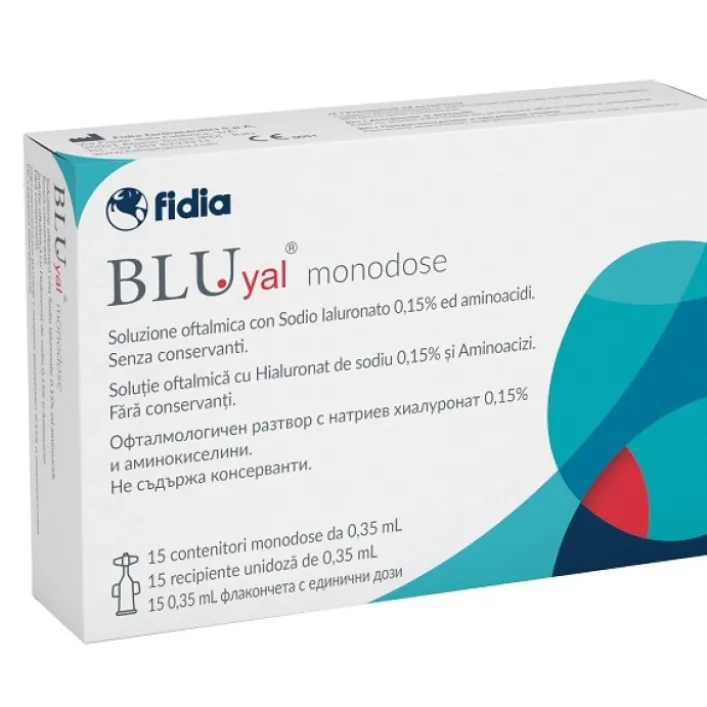 Bluyal A Collirio Monodose Soluzione Oftalmica 15 Flaconcini