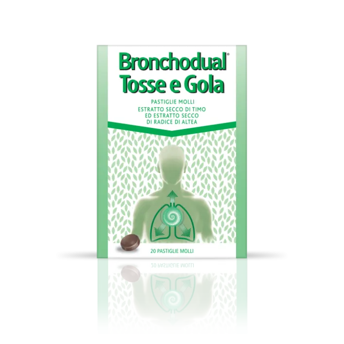 Bronchodual Tosse Gola 20 Pastiglie