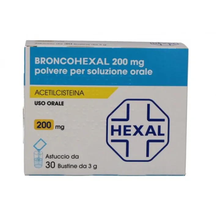 Broncohexal 200 mg Acetilcisteina 30 Bustine