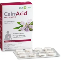 CalmAcid 20 Tavolette Masticabili - Integratore Contro il Bruciore di Stomaco
