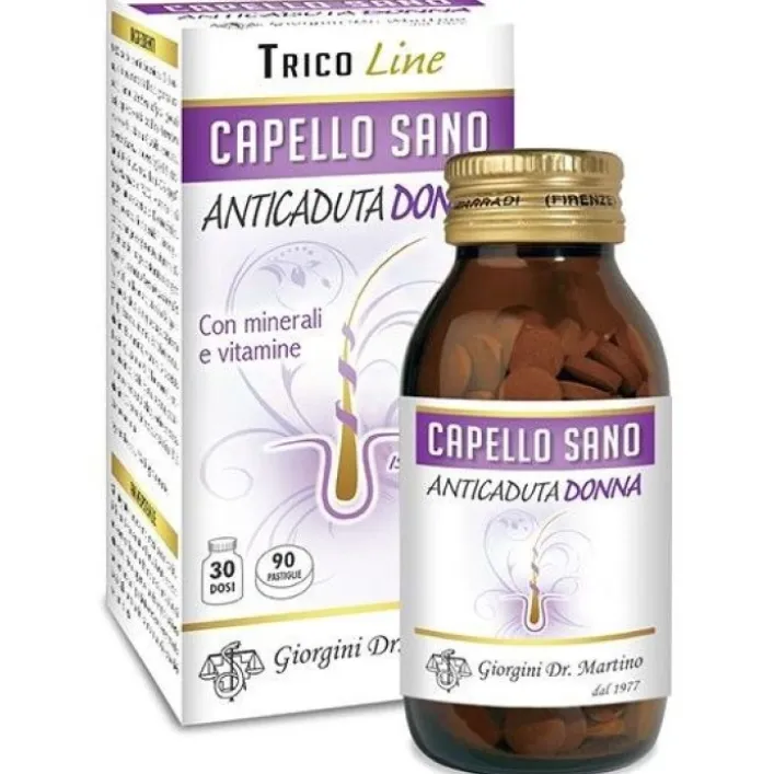 Capello Sano Formula Anti Caduta Donna 90 Pastiglie Dr. Giorgini - Integratore Capelli e Unghie