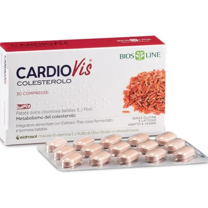 CardioVis Colesterolo 30 Compresse - Integratore per il Colesterolo
