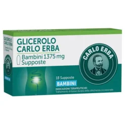 Carlo Erba Glicerolo Bambini 1375 mg 18 supposte