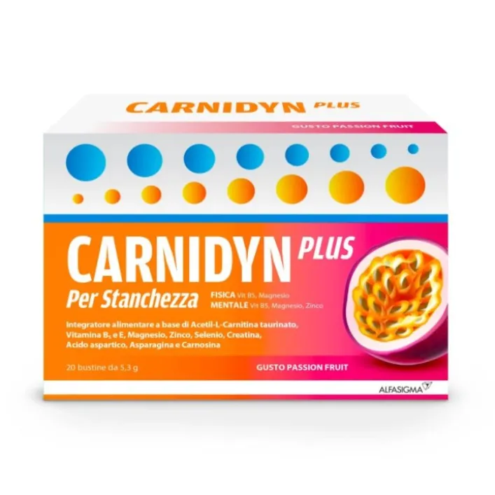 Carnidyn Plus gusto Passion Fruit 20 bustine - Integratore Alimentare