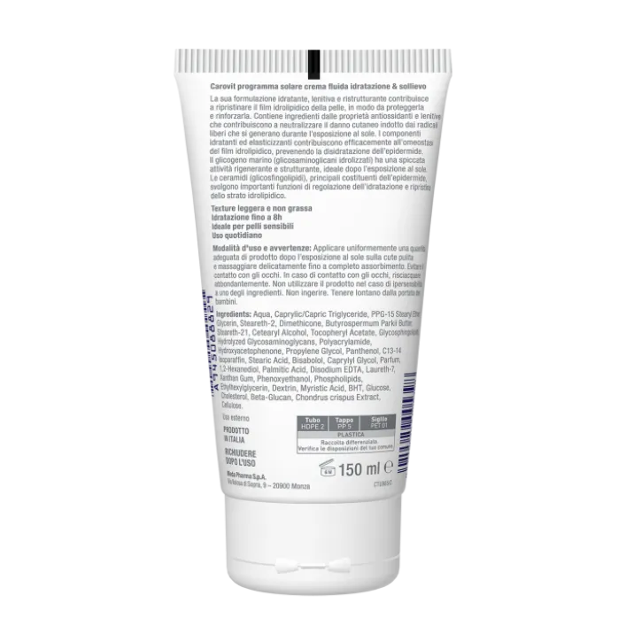 Carovit Programma Solare Crema Fluida Idratazione e Sollievo 150 ml