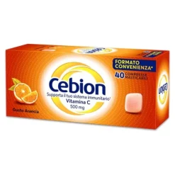 Cebion Arancia 500 mg 40 Compresse - Integratore Difese Immunitarie e Vitamina C