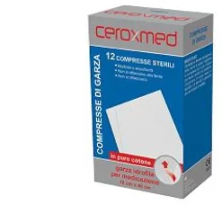 Ceroxmed Compresse di Garza Sterili in Puro Cotone 10 x 10 100 pezzi