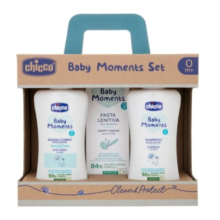 Chicco Baby Moments Set Bagnoschiuma Pelli Delicate
