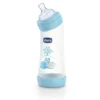 Chicco Biberon Benessere Angolato con Tettarella in Silicone Boy 250 ml