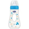 Chicco Biberon Benessere Passeggio con Terrarella in Silicone Boy 240 ml + 4m