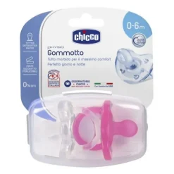 Chicco Gommotto Physio Bimba in Silicone 0 - 6 mesi 2 Pezzi
