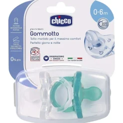 Chicco Gommotto Physio Bimbo in Silicone 0 - 6 mesi 2 Pezzi