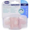 Chicco Gommotto Physio Silicone Rosa 2-6 mesi 2 pezzi