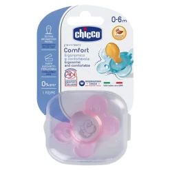 Chicco Succhietto Physio Comfort Silicone Girl ml0 - 6 mesi 2 Pezzi